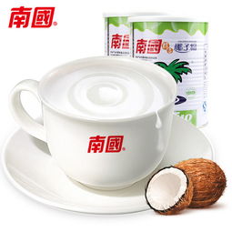 海南特產 南國食品 醇香椰子粉450gx2罐早餐速溶沖飲椰子椰汁粉粉